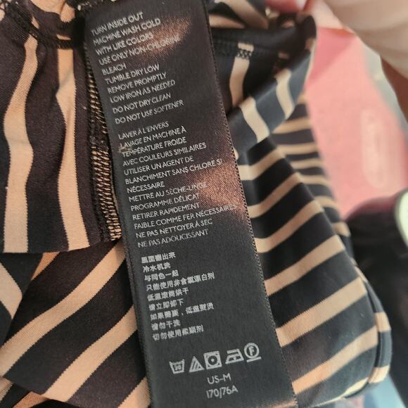 FP Movement Striped Long Sleeve Crop Top With Cut Out Back - Picture 6 of 7